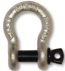 652B-5PK 3/4" Load Rated Shackles 5 Pack