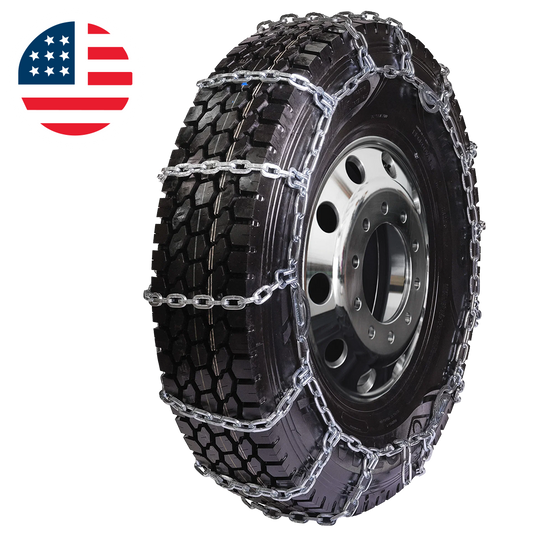 285/75-22.5 pewag USA made Square 7mm Single Truck Tire Chain Cam
