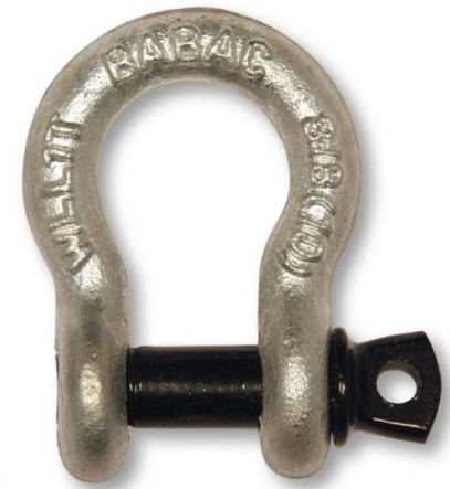 650B-10PK 1/2" Load Rated Shackles 10 Pack