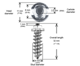iGrip Shoulder Screw Studs, 30mm 1000 Pack