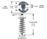 iGrip Shoulder Screw Studs, 30mm 200 Pack